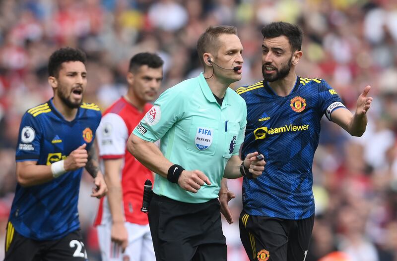 Bruno Fernandes 4 - Involved, but with little positive effect. Chipped a ball towards goal after 10. Gave the ball away before Arsenal’s third goal. Struck a penalty against the post. Booked. Bad day. Taken off for Mata. Needs to take his chances – and not just the penalties. Moans too much.

Getty
