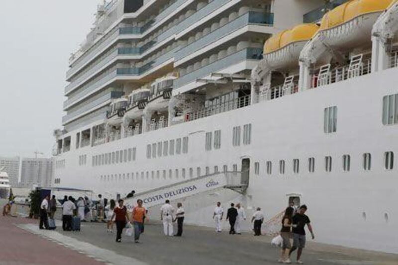 Costa Cruises is bringing fewer passengers to the UAE and the Gulf this season because of the unrest in the Arab region. Jeffrey E Biteng / The National
