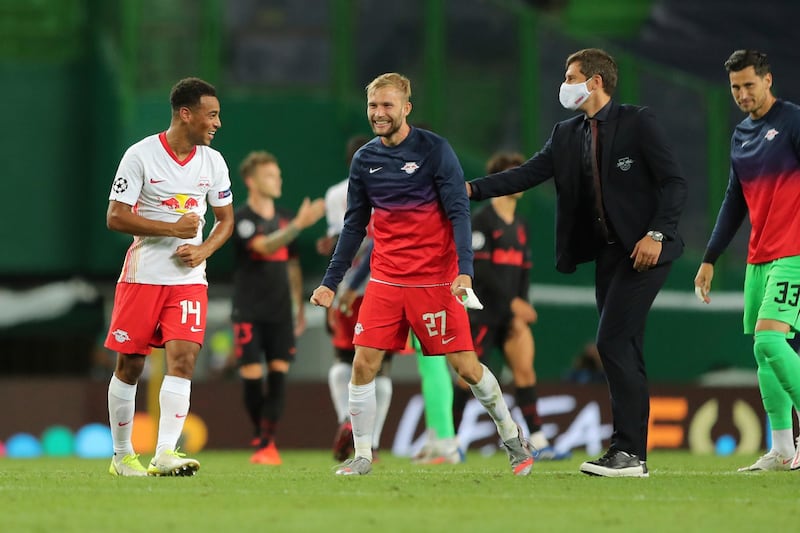 Leipzig went a record 13 matches unbeaten from their Bundesliga debut, eventually finishing in second place and reaching the 2017/18 Champions League. AP