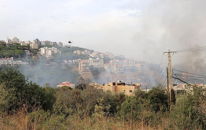 Lebanon forest fire