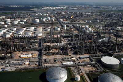 FILE PHOTO: An aerial view of the Shell Deer Park Manufacturing Complex is seen in Deer Park, Texas, U.S. August 31, 2017. REUTERS/Adrees Latif/File Photo