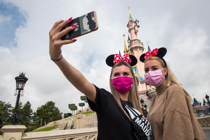 Disneyland Paris officially reopened in Marne-la-Vallee near Paris, in France, on July 15. The them park closed exactly four months ago on March 15. EPA