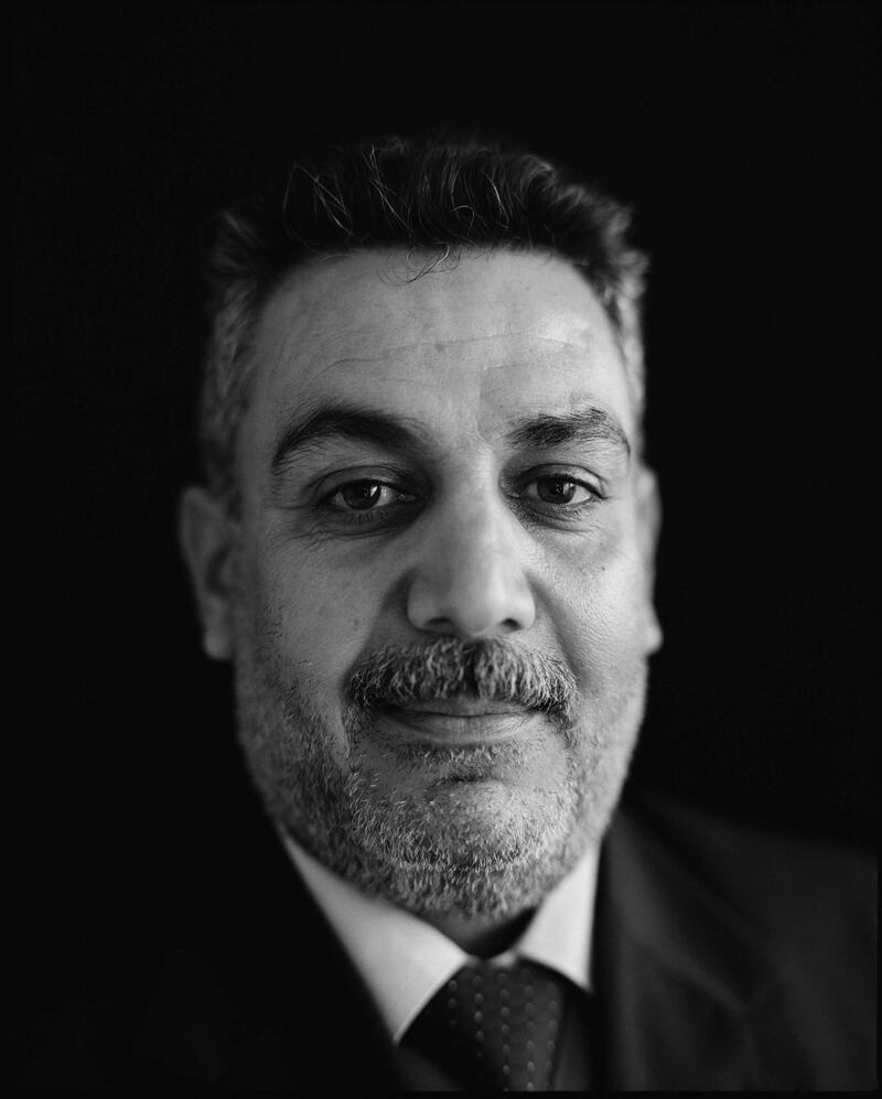 Portrait of Iraqi former detainee. Photo by Chris Bartlett