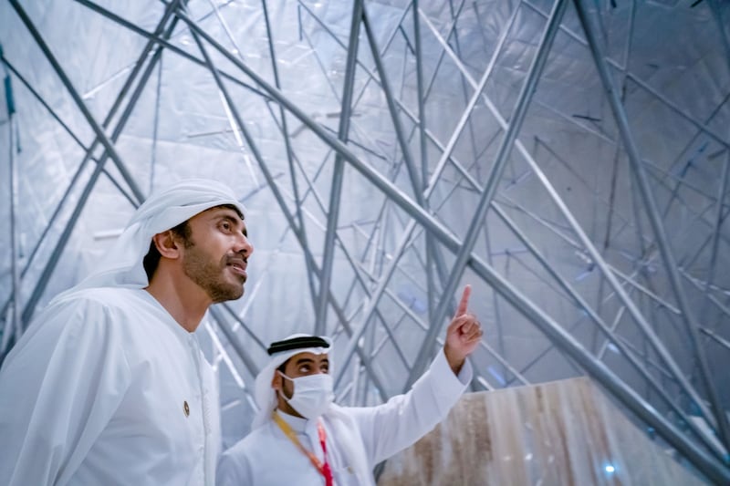 Sheikh Abdullah bin Zayed, UAE Minister of Foreign Affairs and International Co-operation, has said Expo 2020 Dubai embodies the aspirations of the Gulf Co-operation Council countries towards a promising and prosperous future. All photos: Wam