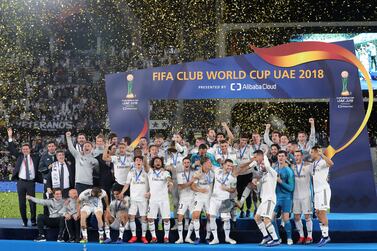 Real Madrid clinched the Club World Cup for a third consecutive year after seeing off the brave challenge of Al Ain in Abu Dhabi. Chris Whiteoak / The National