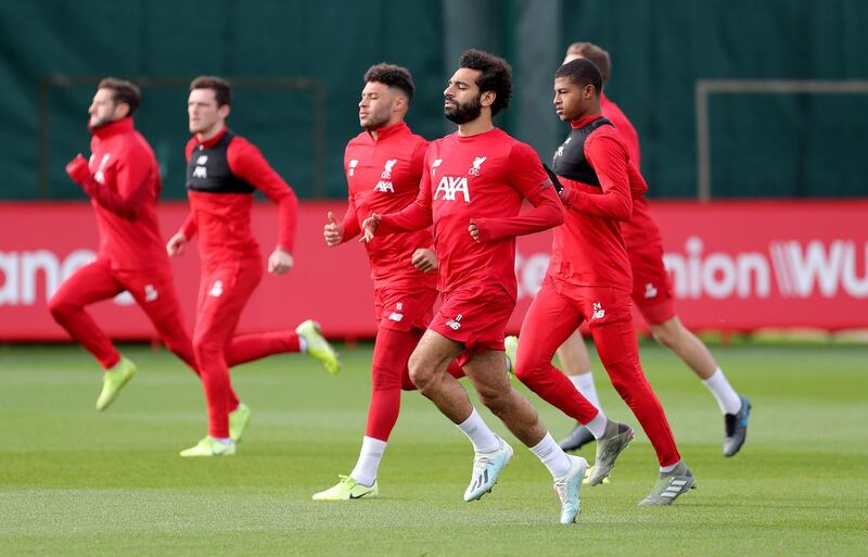 Liverpool training at Melwood. PA