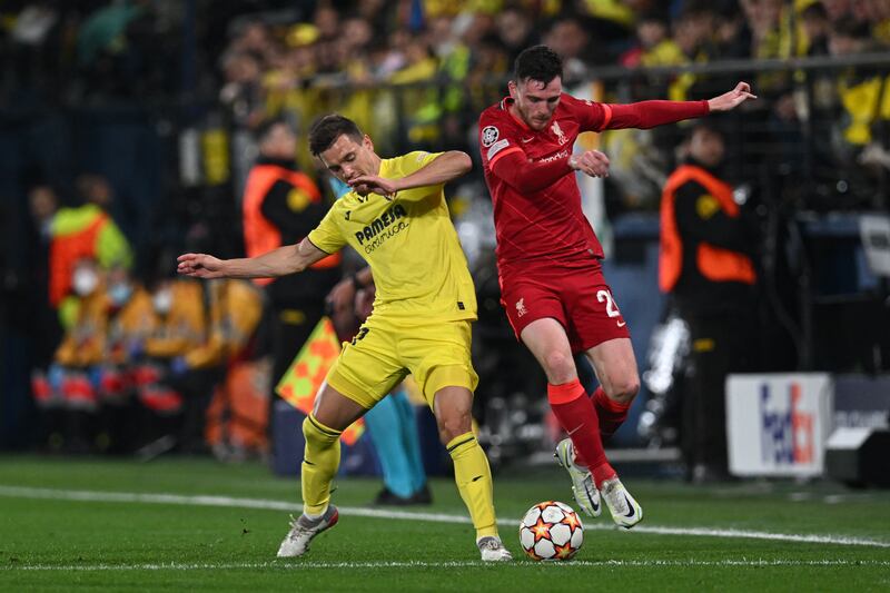 Andrew Robertson – 6. The Scot was beaten at the back post by Capoue for Villarreal’s opening goal and flummoxed by the Frenchman for the second. It was not good but no player worked harder to recover from that nightmare first half.
AFP