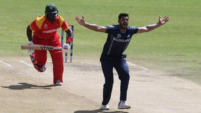 Scotland and Zimbabwe are both through to the Super Six stage of the World Cup Qualifier tournament. Courtesy ICC
