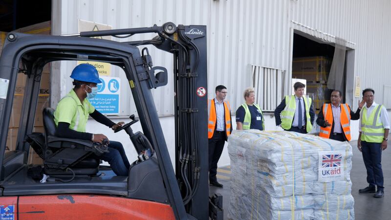 The Modern Freight Company hub in the Jebel Ali Free Zone has been working with the British government to deliver aid to disaster zones around the world since 2005.