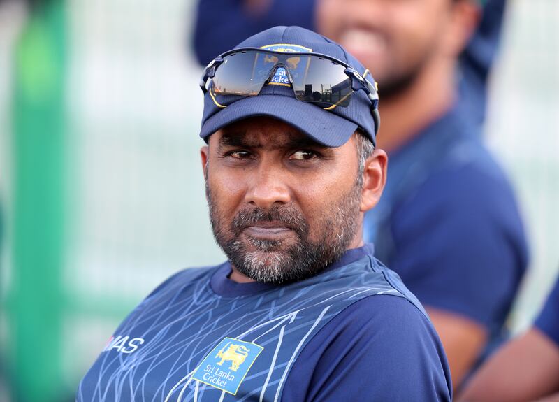 Sri Lanka's World Cup consultant Mahela Jayawardene at the Zayed Cricket Stadium in Abu Dhabi. Chris Whiteoak / The National