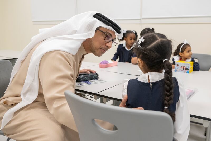 Sheikh Mansour bin Zayed, Vice President, Deputy Prime Minister and Minister of the Presidential Court, visited Zayed Educational Complex in Fujairah. All photos: UAE Presidential Court 