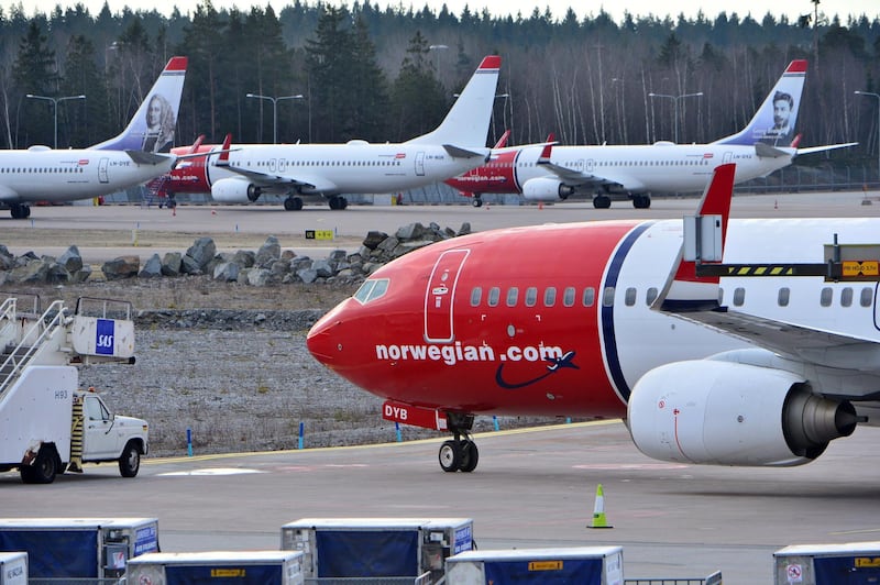 Norwegian budget carrier 'Norwegian' has grounded 18 jets. EPA