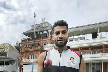 UAE spinner Ahmed Raza has been bowling to Steve Smith and the rest of the Australia team ahead of the second Test at Lord's. Image courtesy of Cricket Australia
