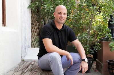 DUBAI, UNITED ARAB EMIRATES, August 30 – 2018 :-  Sergio Lopez (owner) at The Courtyard in Al Quoz Industrial area in Dubai. He is going to open his first restaurant called Sanderson’s in Abu Dhabi in October. ( Pawan Singh / The National )  For Arts & Life.