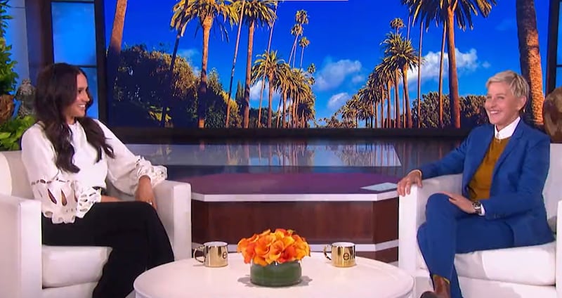 Meghan Markle advocated for paid family leave during an appearance on 'The Ellen DeGeneres Show'. Photo: The Ellen Show/Twitter
