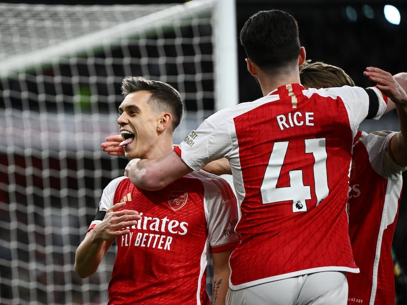 Drilled Arsenal into a fifth-minute lead with his 15th goal of the season and almost grabbed another when he deflected shot was saved. Booked for late tackle on former Brighton teammate Cucurella. Reuters