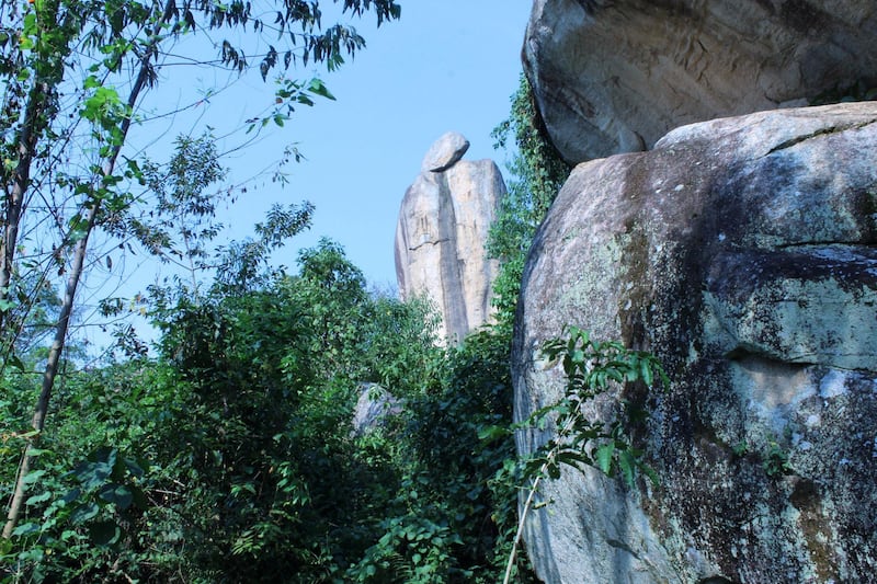 The Crying Stone of Ilesi perches on a ridge that overlooks the Kisumu-Kakamega highway in Western Kenya. Carey Baraka for The National