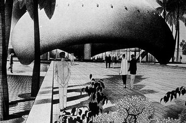 Bauhaus founder Walter Gropius’s 1957 design for a mosque in Baghdad, Iraq Harvard Art Museums / Busch- Reisinger Museum