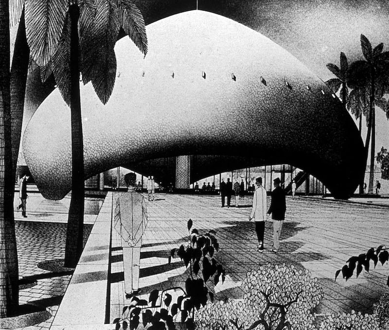 Bauhaus founder Walter Gropius’s 1957 design for a mosque in Baghdad, Iraq Harvard Art Museums / Busch- Reisinger Museum