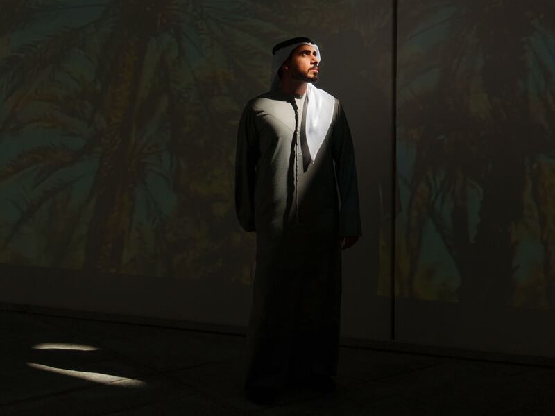 'Physiognomy, Land and Territory' by Emirati artist Ahmad Al Dhaheri will be on display at Louvre Abu Dhabi until May 15. Photo: Louvre Abu Dhabi