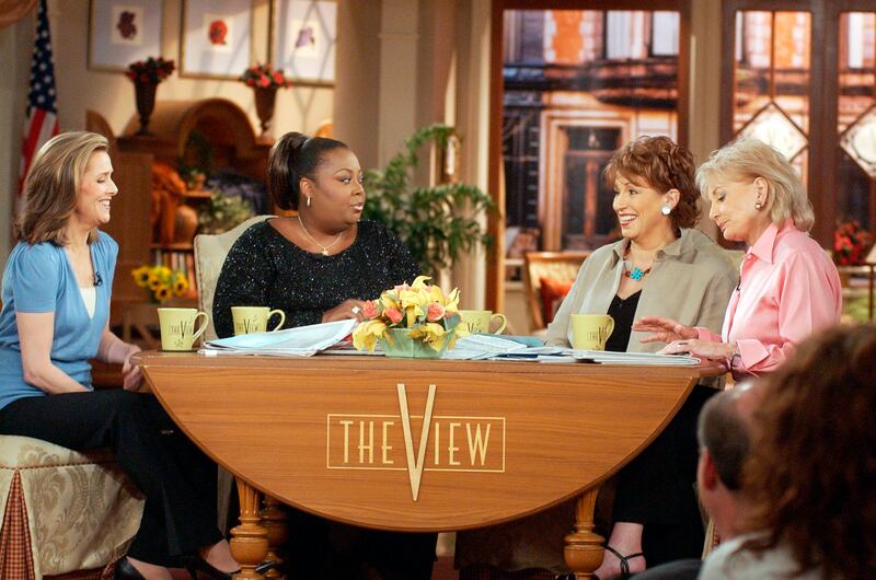 From left, The View co-hosts Meredith Vieira, Star Jones, Joy Behar and Walters. AP Photo