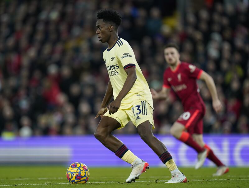 Albert Sambi Lokonga -  3. The Belgian was wasteful on the ball and did not apply much pressure on his opponents. He was taken off eight minutes into the second half for Maitland-Niles. EPA