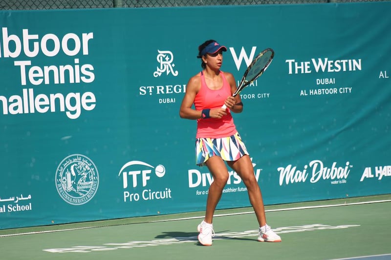 Cagla Buyukakcay's Al Habtoor Tennis Challenge title defence came to an end on Tuesday. Courtesy: Al Habtoor Group