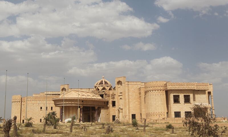 One of Saddam's former palaces in his hometown of Tikrit. AFP