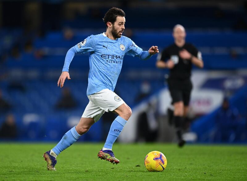 Bernardo Silva, 7 - Had moments where he could have got his name on the scoresheet, only for some last-ditch Chelsea defending to prevent a more significant impact. Booked for a poor challenge on Pulisic late on. Getty