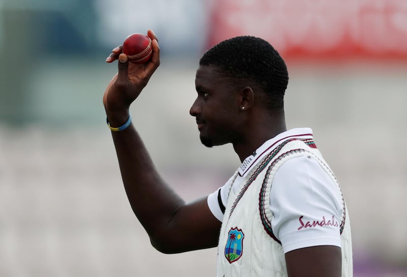 West Indies' Jason Holder after finishing with 6-42 on Day 2 of the first Test against England at the Ageas Bowl on Thursday, July 9. Reuters