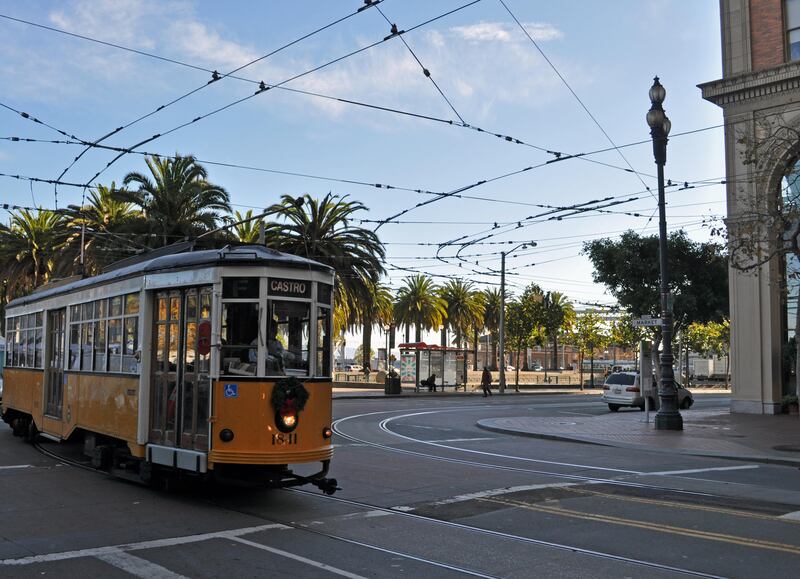 Tram lines in San Francisco, California - Photo by Rosemary Behan