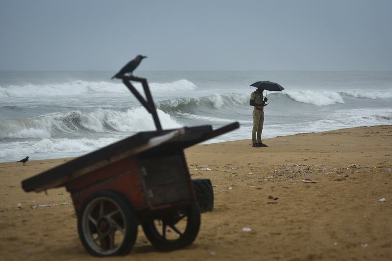 The weather agency has still issued a warning of heavy to very heavy rainfall over the parts of coastal Andhra Pradesh, with  thunderstorms expected in Tamil Nadu. EPA