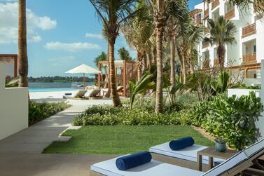 Lagoon Beach Room Terrace at Park Hyatt Dubai. Courtesy Park Hyatt Dubai