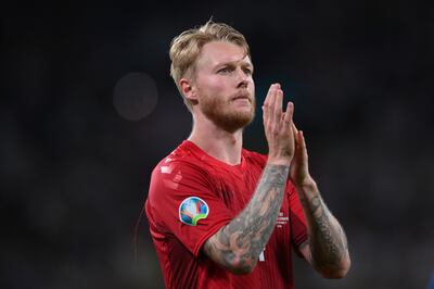 Denmark's Simon Kjaer has been honoured by Uefa for his 'exceptional leadership qualities' after teammate Christain Eriksen collapsed. AP