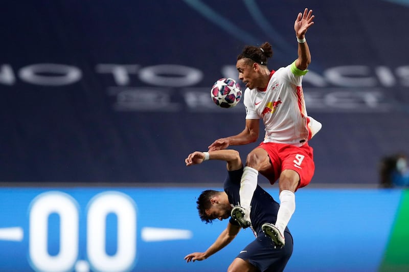 Yussuf Poulsen – 6. It was understandable that the captain, who played in Germany’s third tier during Leipzig’s rise, was irritable as he saw his Champions League dream die, but it did not help his side. AFP