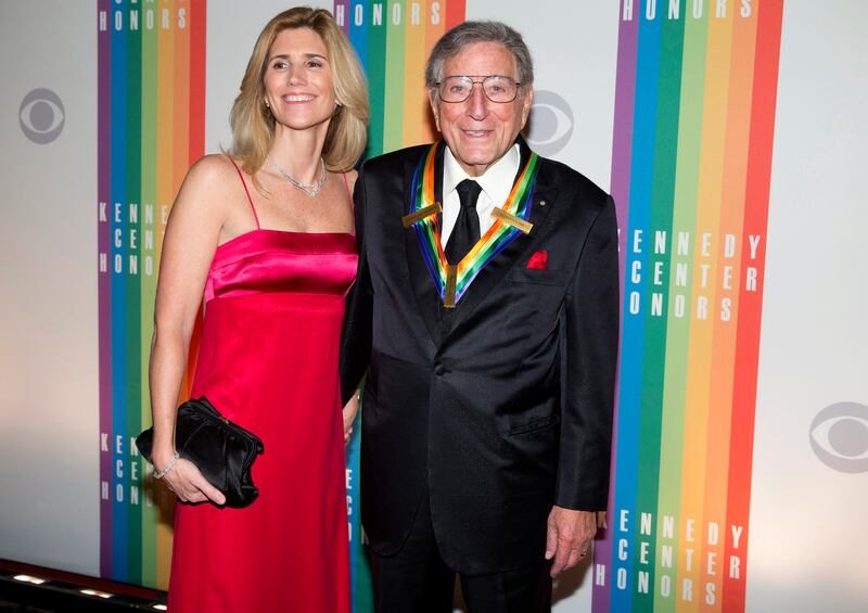 Tony Bennett and his wife Susan Crow arrive for the Kennedy Centre Honours in Washington, December 2013. Bennett was one of the 2005 Kennedy Centre honourees. Reuters