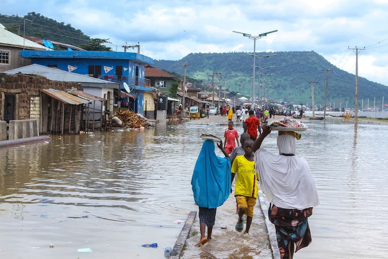 Flooding in Kogi, Nigeria, in October 2022.  AP