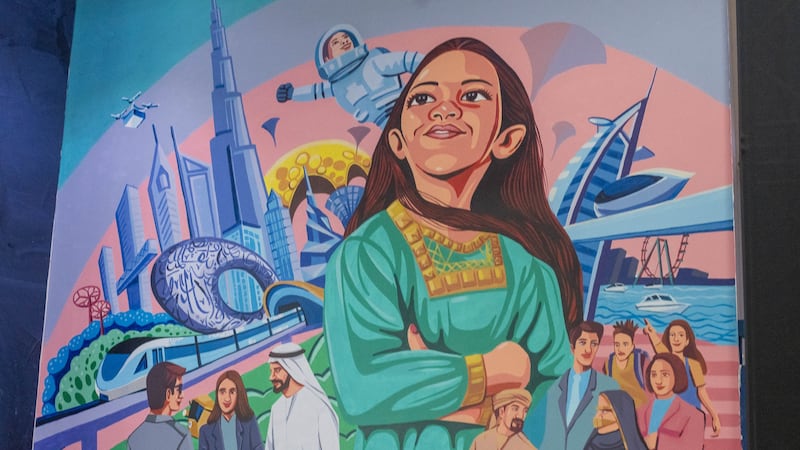 The Murals and Art Competition winner will receive Dh30,000. Photo: Issa Alkindy for The National