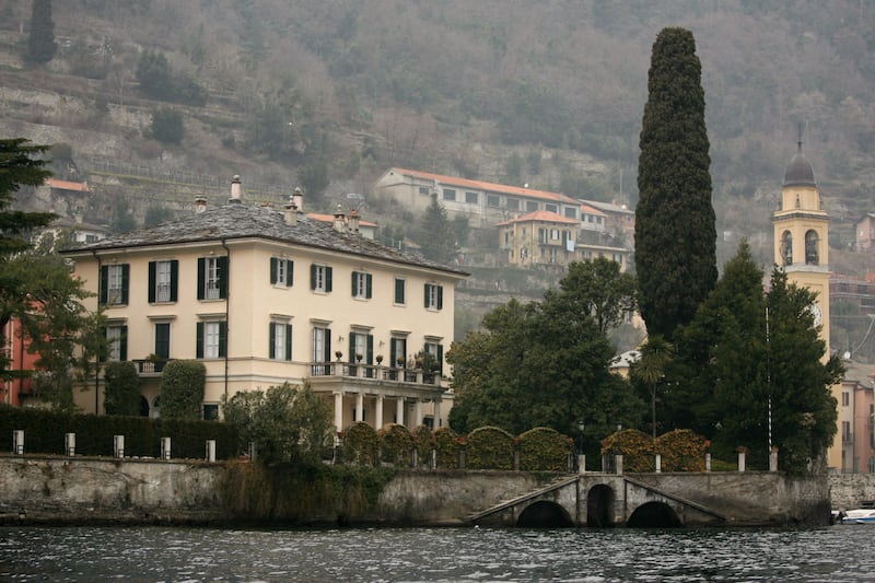 Clooney's 18th-century Italian house is worth an estimated $100m. AFP