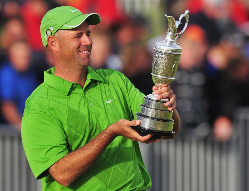 2009: Stewart Cink (United States) finished -2 par, won play-off against Tom Watson at Turnberry. Getty