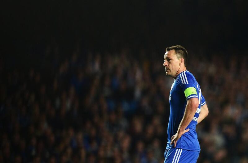 John Terry of Chelsea looks on during his side's loss to Atletico Madrid in Wednesday's Champions League semi-final. Jamie McDonald / Getty Images / April 30, 2014