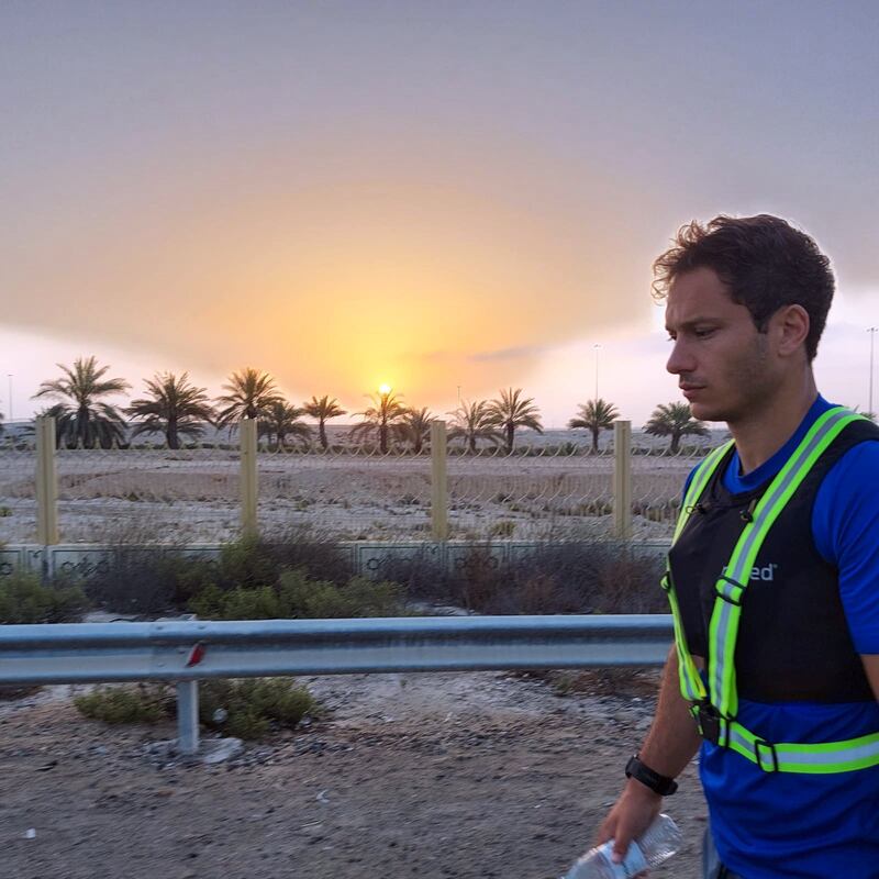 He said watching the sun rise over the Empty Quarter was one of the highlights of his week-long journey in 2021. 