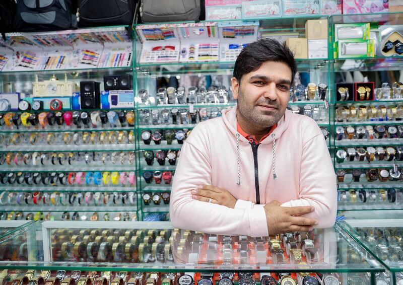 Abu Dhabi, U.A.E., January 31, 2018.   VAT - one month later. Talking to shop keepers, etc. about the impact of VAT one month on.  Abbas Ali, Iran, owner of  Al Sharaiq Garments & Footwears.
Victor Besa / The National
National
REPORTER: Anna Zacharias
