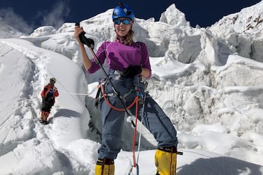Dolores Al Shelleh pictured training ahead of her successful Everest climb. Courtesy: Dolores Al Shelleh 