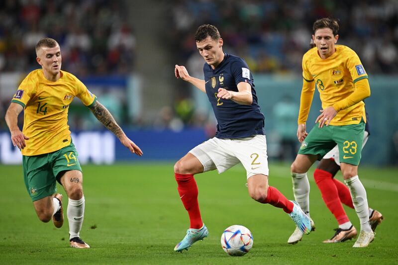 Benjamin Pavard – 5. Woeful as he didn’t see Goodman move into space to score Australia’s opener. Out of position as Australia headed against the post on 45. Getty