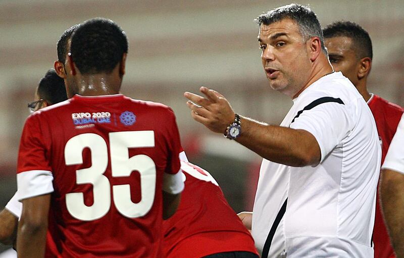 Cosmin Olaroiu will oversee Al Ahli's difficult return to the Asian Champions League. Satish Kumar / The National