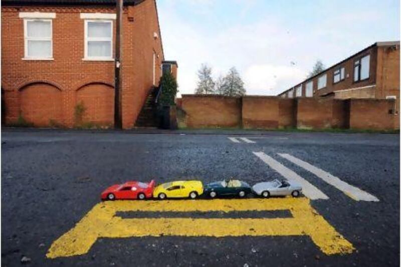 A developer is said to have paid for the 43cm double yellow line. Albanpix / Rex