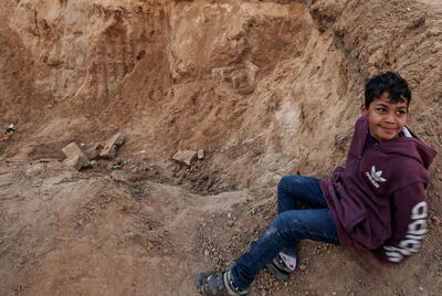 The Roman graves lie from east to west. AFP