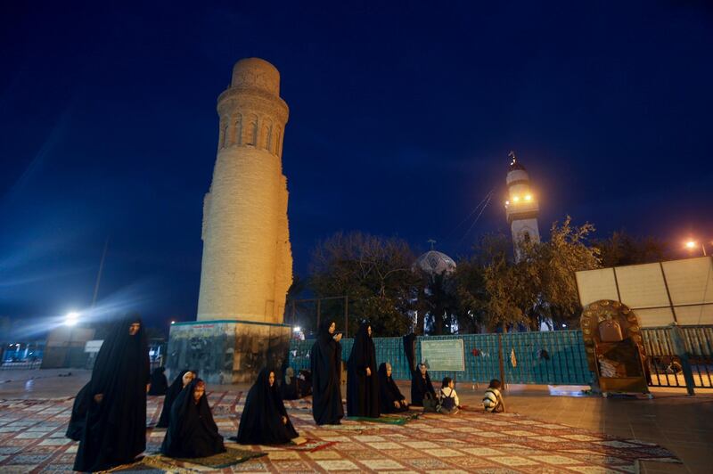 Iraqi women pray at Imam Ali Mosque, the first mosque in south-east port city of Basra, during the month of Ramadan. Reuters