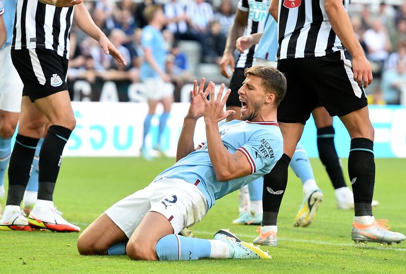 SUB: Ruben Dias (Ake, 21’) - 5, Was unable to stop Wilson putting Newcastle ahead then couldn’t keep his header down at the end of the first half. Unlucky to see his header go straight at Pope.
EPA